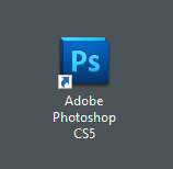 Adobe Photoshop shortcut on desktop